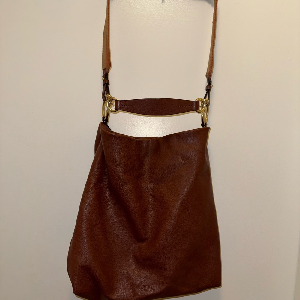 Vince Camuto Tan Leather Hobo Bag